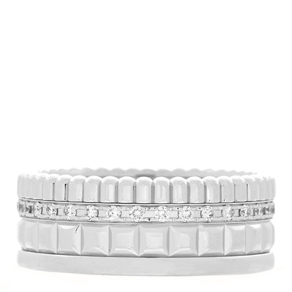 Boucheron 18K White Gold Diamond Small Quatre Radiant Edition Ring 52 6 1 of 5