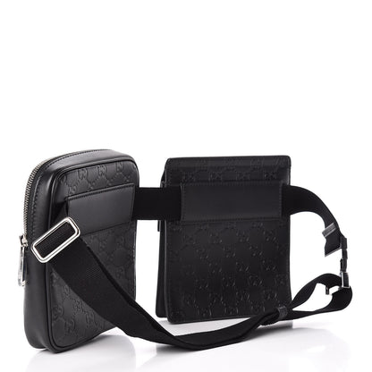 Gucci Guccissima Belt Bag Black 3 of 13