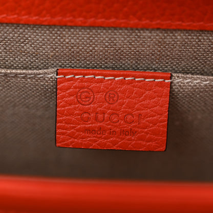 Gucci Dollar Calfskin Small Interlocking G Shoulder Bag Sun Orange 6 of 10