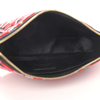 Louis Vuitton X UF Tufted Monogram Pochette Accessories Black Red 5 of 11