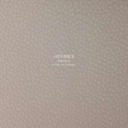 Hermes Taurillon Clemence Picotin Lock 22 MM Gris Perle 6 of 12