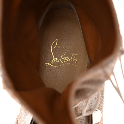 Christian Louboutin Vacchetta Laminato Horse Guarda Flat Boot 35.5 Craie Silver 6 of 8