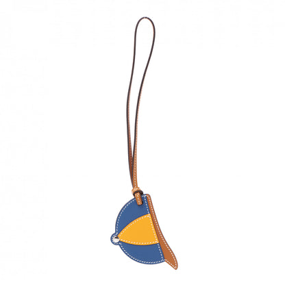 Hermes Swift Paddock Cap Bag Charm Jaune D'Or Bleu Agate 1 of 4