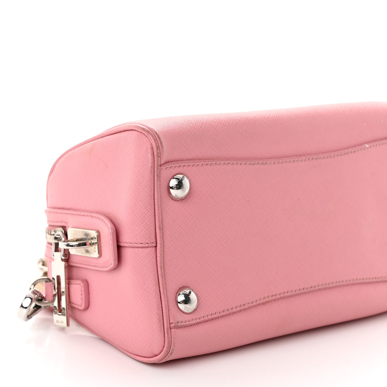 Prada Saffiano Lux Top Handle Crossbody Bag Petalo 8 of 16