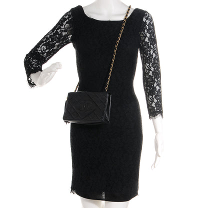 Chanel Lambskin Small Tassel Single Flap Black 2 of 8