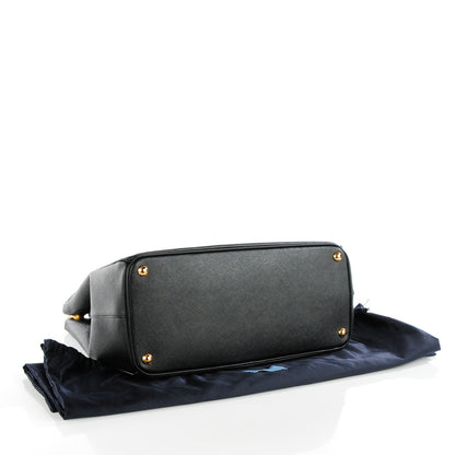 Prada Saffiano Large Galleria Double Zip Tote Black 4 of 9