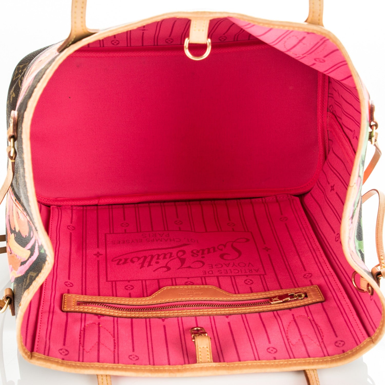 Louis Vuitton Monogram Roses Neverfull MM 13 of 16