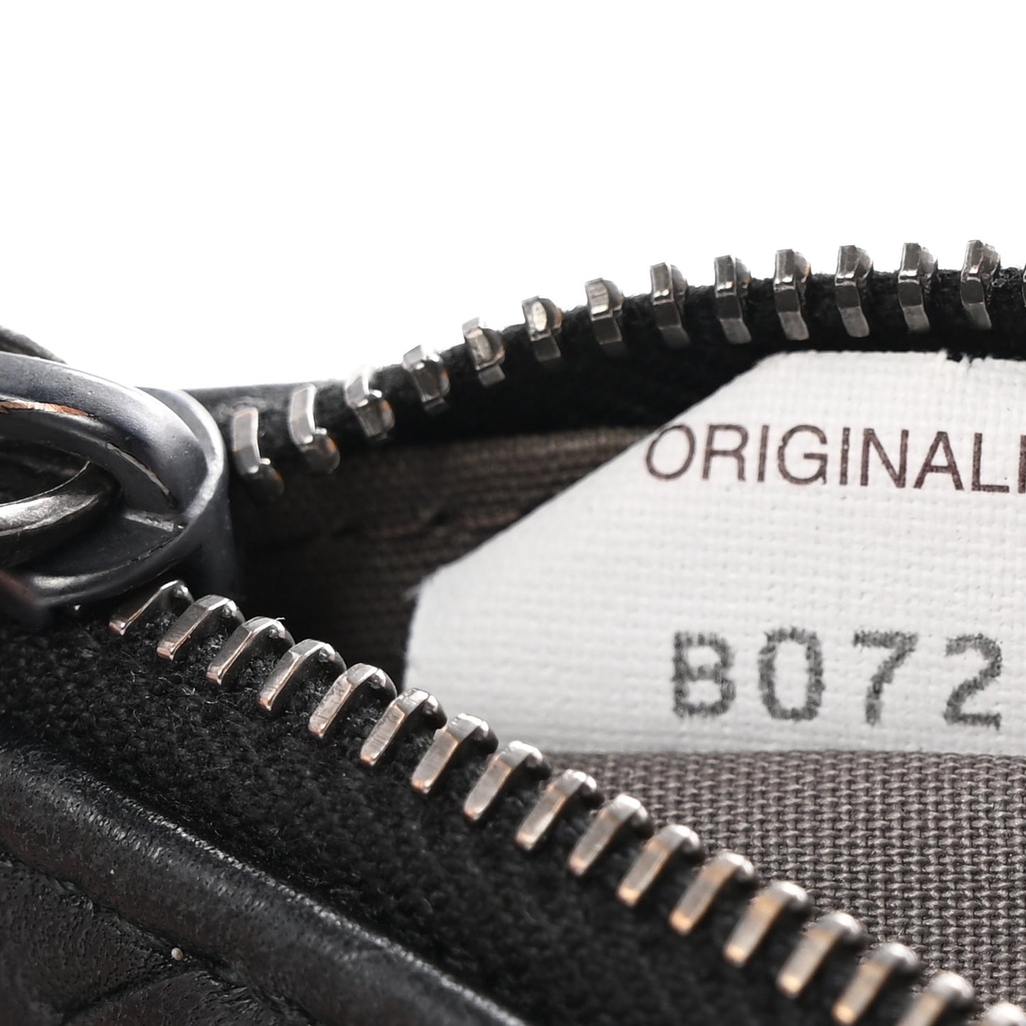 Nappa Intrecciato Flat Zip Pouch Black