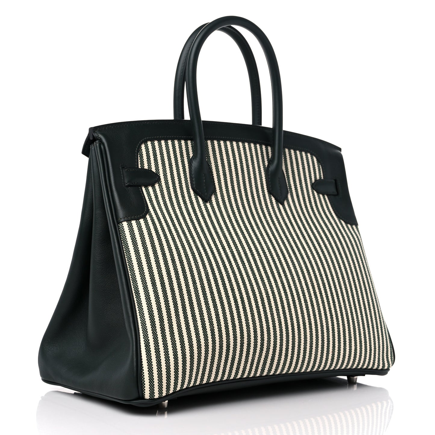 Toile Birkin 35 Vert Anglais