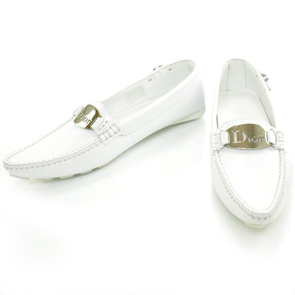 Christian Dior Leather Driving Loafers 35.5 White 1 of 8