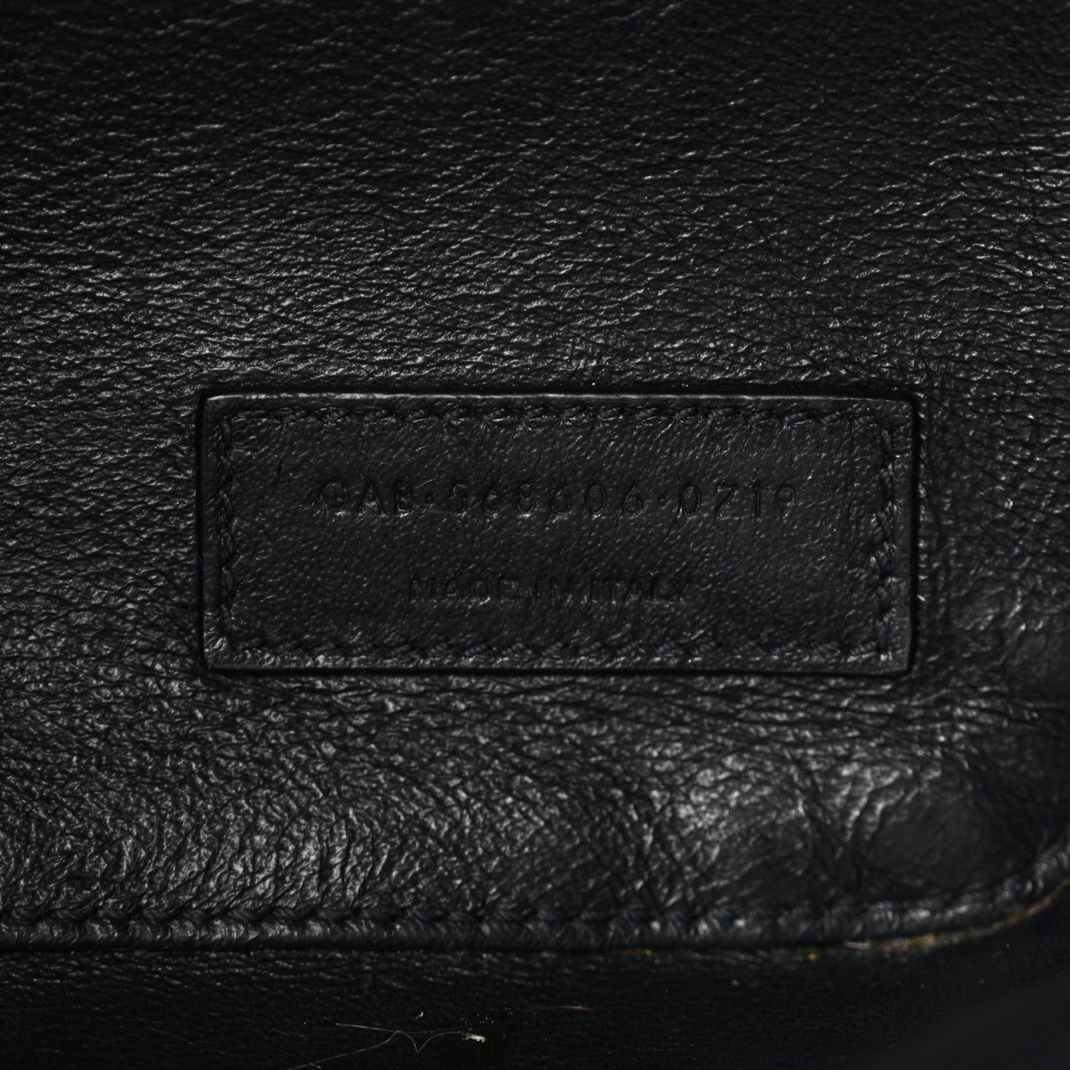 Saint Laurent Canvas All-Over Monogram Bucket Bag Black 7 of 11
