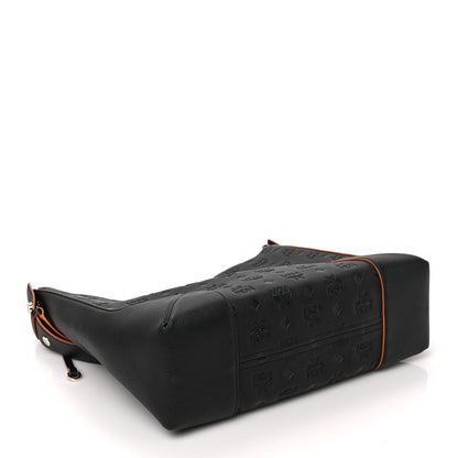 MCM Calfskin Ottomar Monogram Large Klara Hobo Black 4 of 8