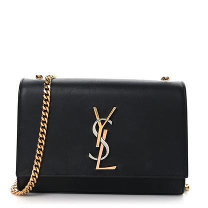 Saint Laurent Calfskin Small Monogram Kate Satchel Black 1 of 9