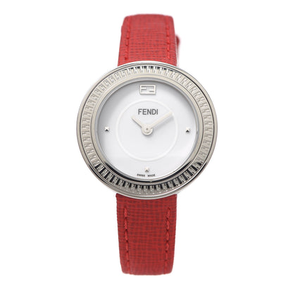 Fendi Stainless Steel Calfskin 28mm My Way Quartz Watch Red 1 of 8