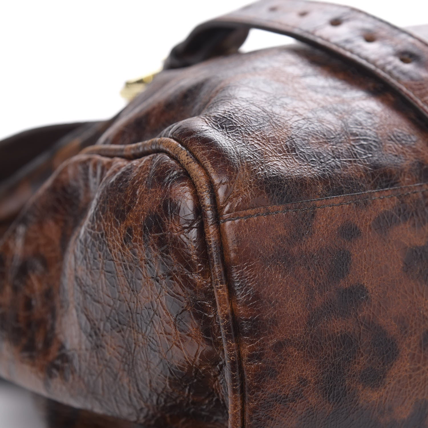 Mulberry Shiny Leopard Oversized Alexa Dark Oak 12 of 17