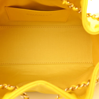 Chanel Caviar Quilted Mini Chanel 25 Handbag  Yellow 5 of 10