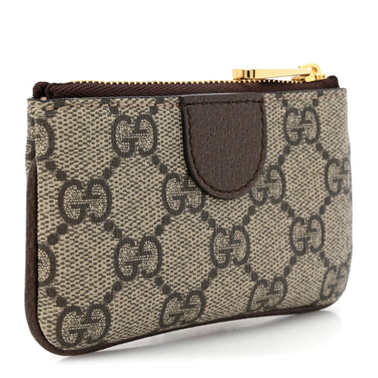 Gucci GG Supreme Monogram Web Ophidia Key Case Beige New Acero 3 of 8