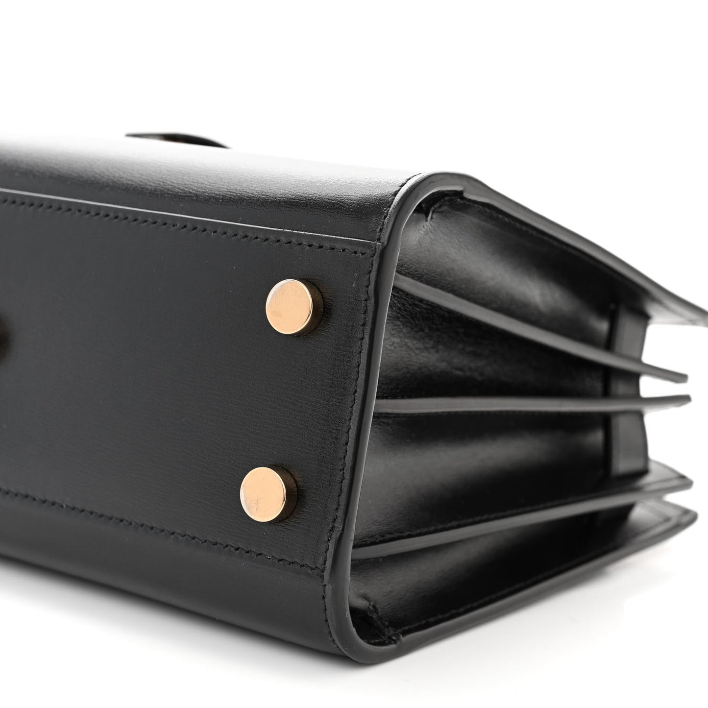 SAINT LAURENT Calfskin Nano Sac De Jour Black