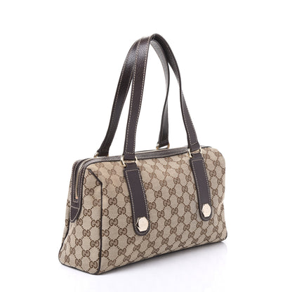 Gucci Monogram Small Charmy Boston Dark Brown 2 of 10
