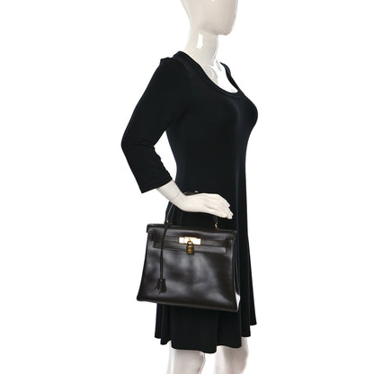 Hermes Box Kelly Retourne 28 Chocolate 2 of 17