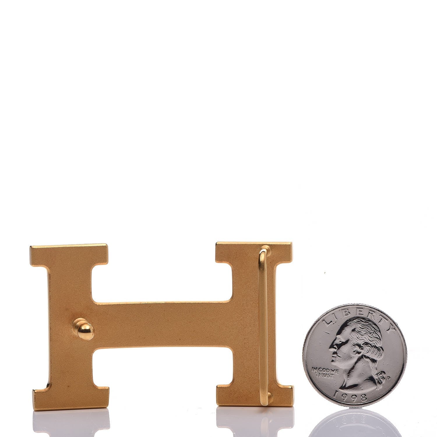 Hermes Strie 32mm H Belt Buckle Gold 2 of 4