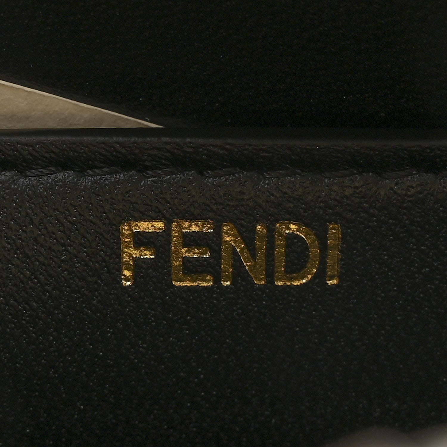 Fendi Vitello Grace Shiny Nappa Helix Woven Small Peekaboo I SEE U Satchel Black Multicolor 6 of 11