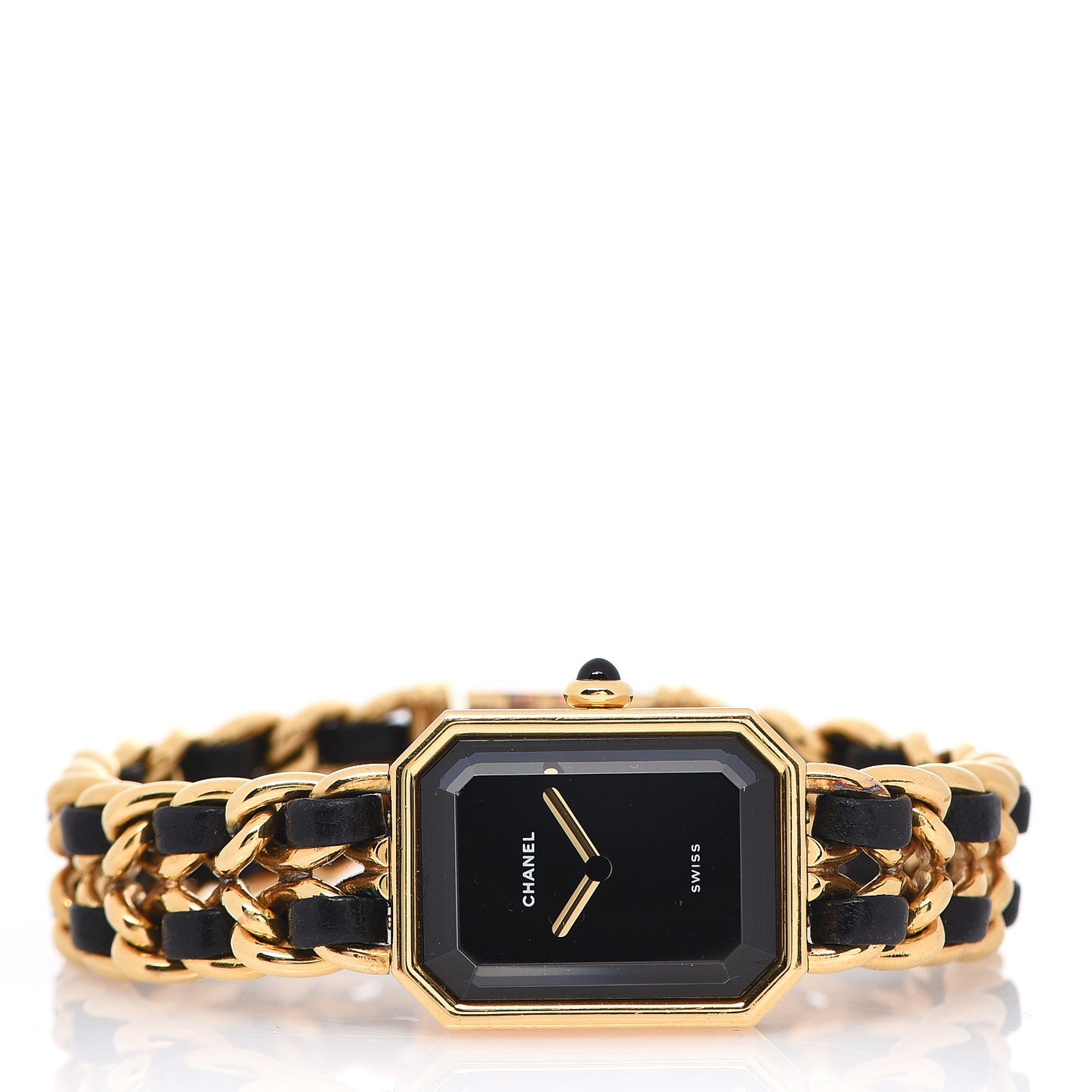 Stainless Steel Lambskin 20mm Chain Premiere Quartz Watch Gold L