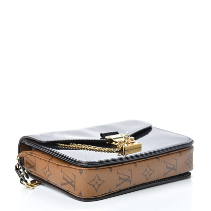 Louis Vuitton Shiny Epi Reverse Monogram Pochette Metis Mini Marine 3 of 10