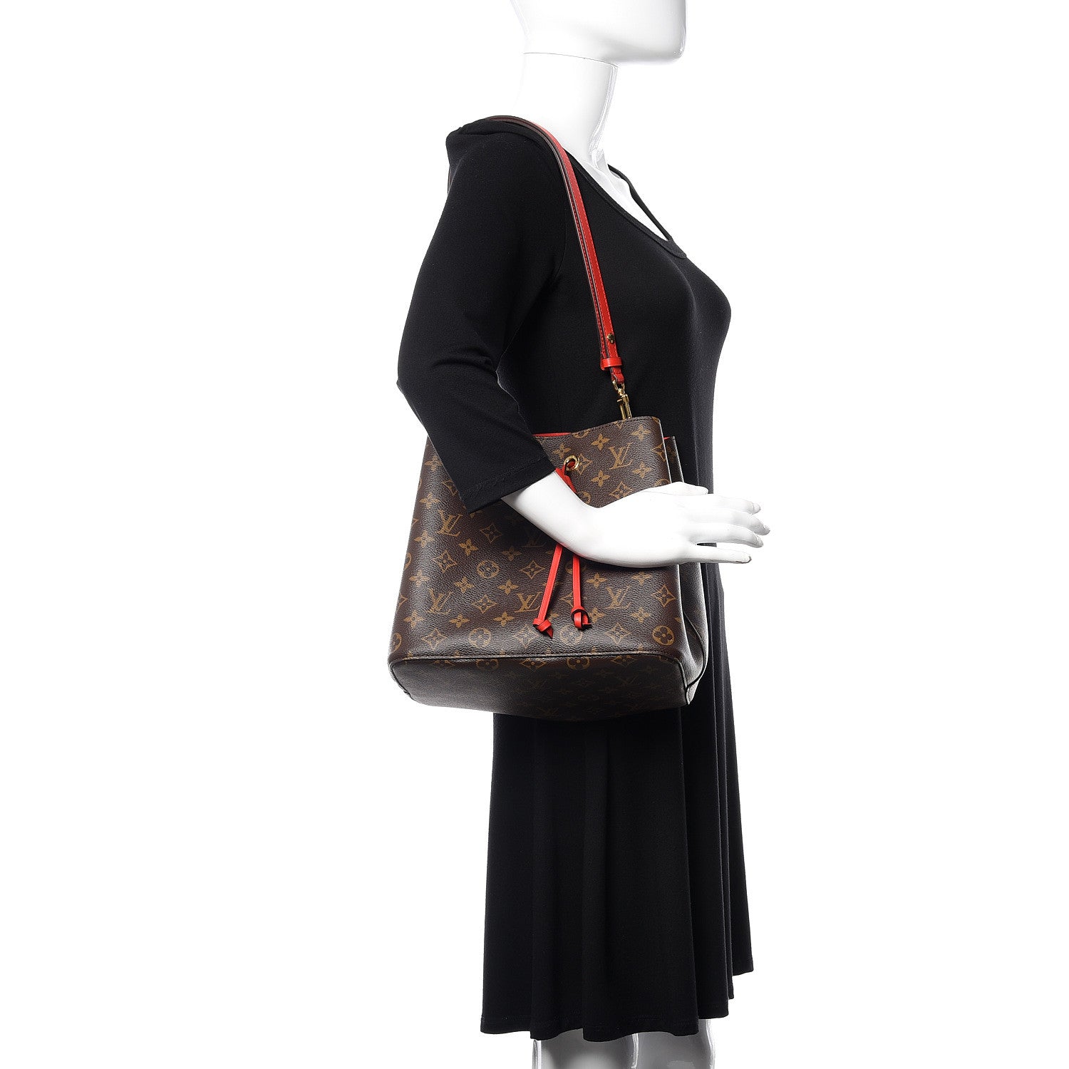 Louis Vuitton Monogram Neonoe MM Coquelicot 2 of 9