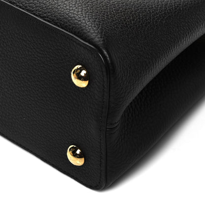 Louis Vuitton Taurillon Fleur De Lys Capucines PM Black 8 of 8