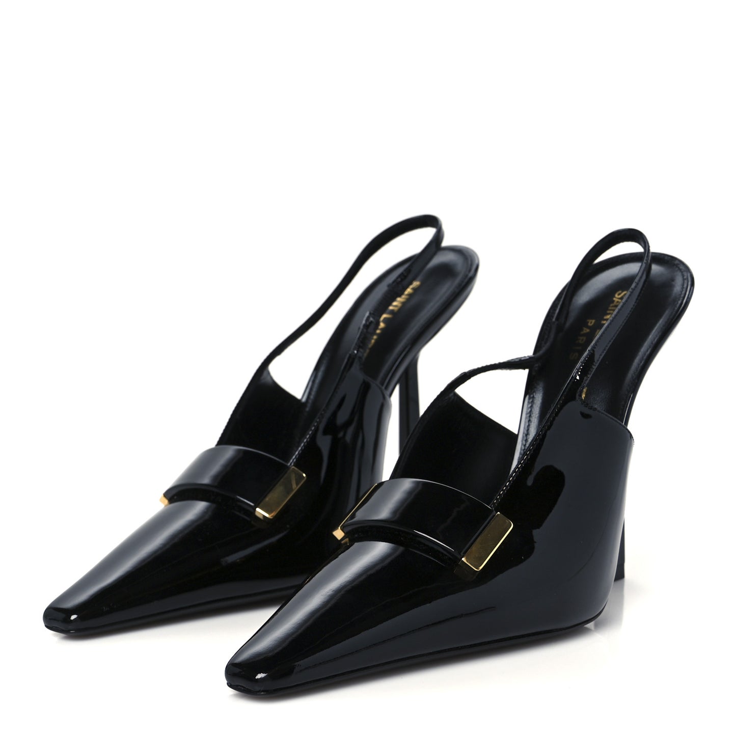 Patent Madame 115mm Slingback Pumps 38.5 Black