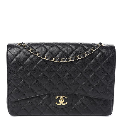 Chanel Caviar Quilted Maxi Double Flap Black 1 of 14