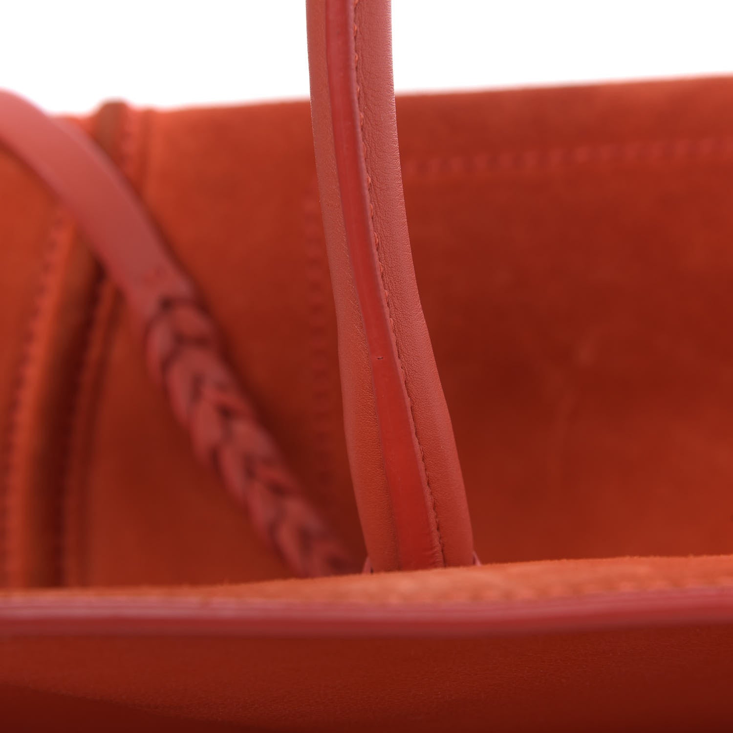 Celine Nubuck Medium Phantom Luggage Bright Orange 11 of 14