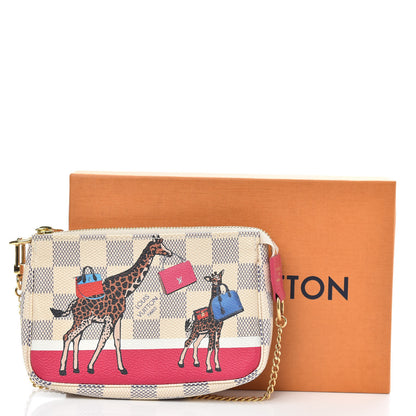 Louis Vuitton Damier Azur 2017 Christmas Animation Mini Pochette Accessories 8 of 8