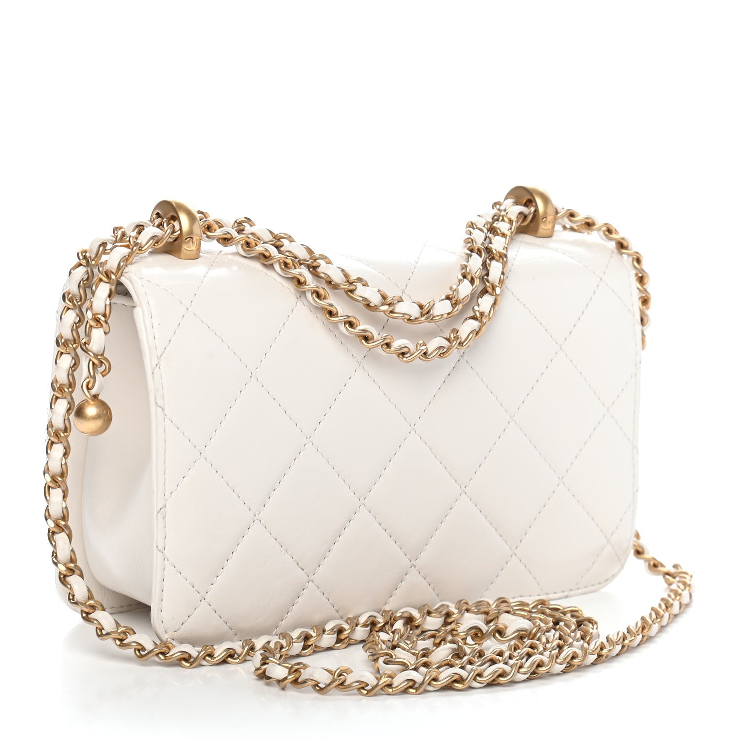 Chanel Calfskin Quilted Mini Perfect Fit Flap White 3 of 9