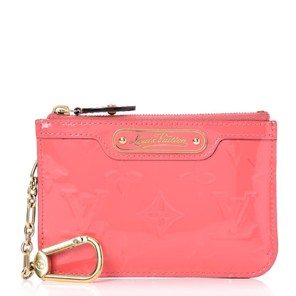 Louis Vuitton Vernis Key Pouch Rose Litchi 1 of 6