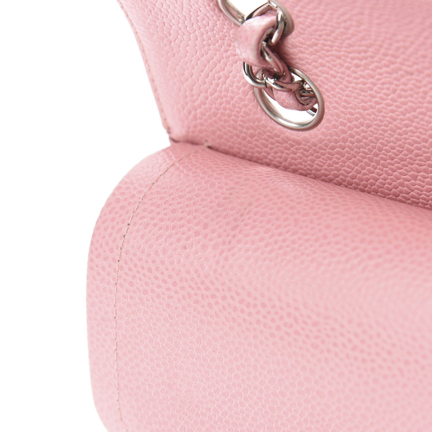 Chanel Caviar Quilted Medium Double Flap Pink 8 of 13