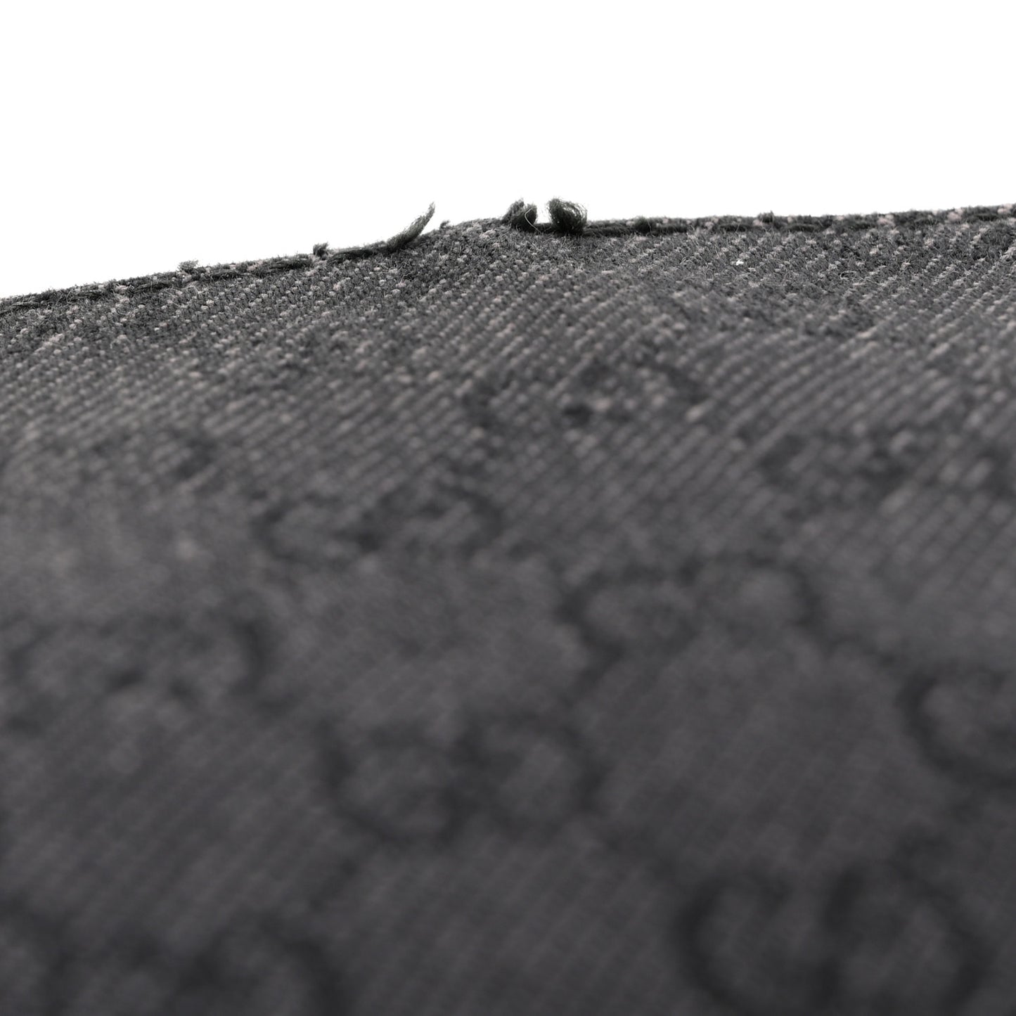 Denim Monogram Flat Messenger Bag  Black