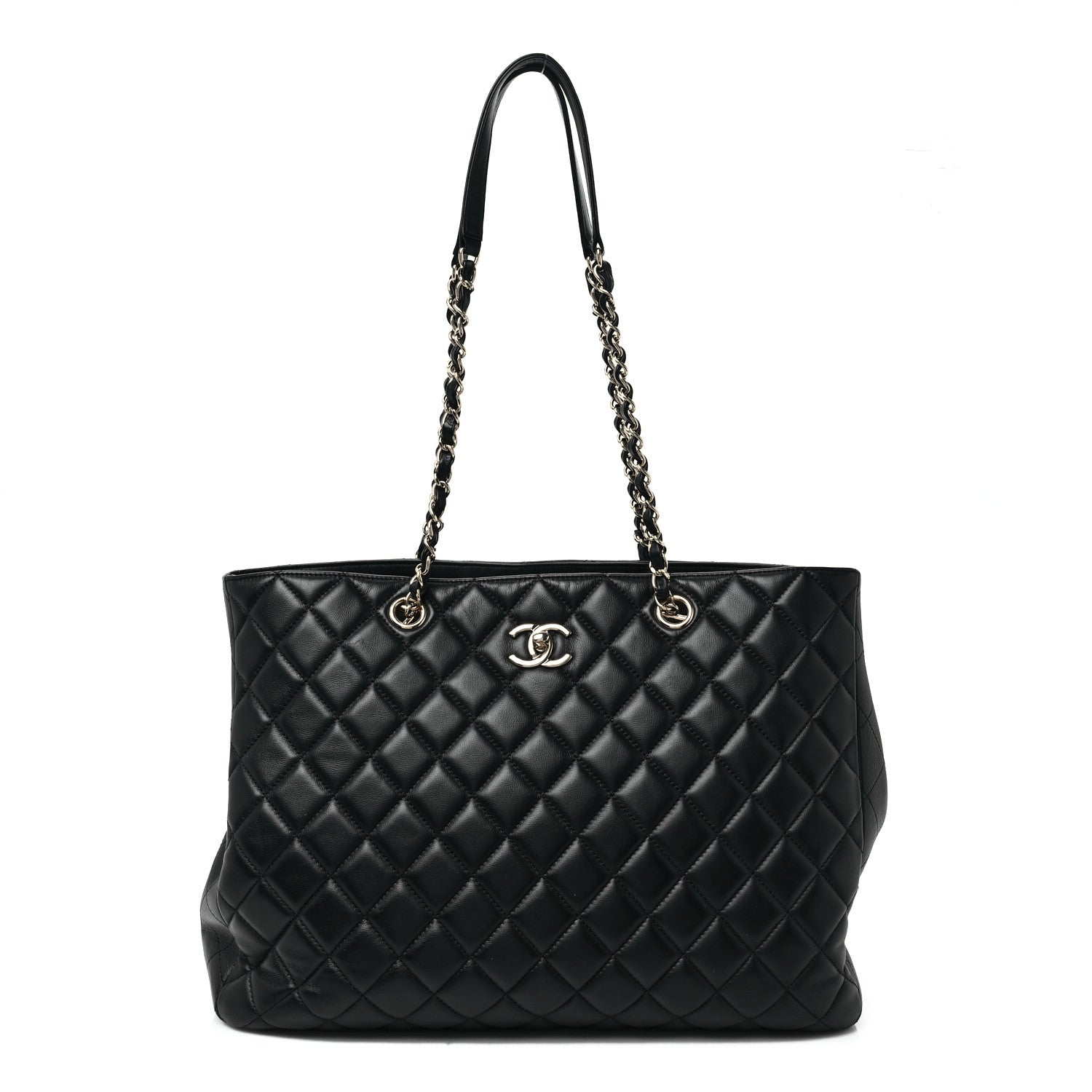 Chanel Calfskin Quilted Timeless Tote Black 1 of 7
