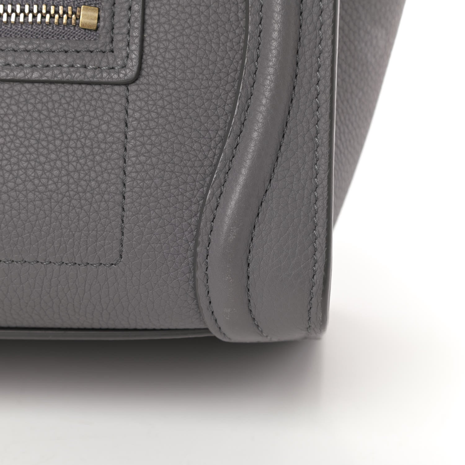 Celine Baby Drummed Calfskin Nano Luggage Kohl 14 of 18