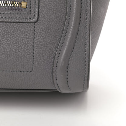 Celine Baby Drummed Calfskin Nano Luggage Kohl 14 of 18