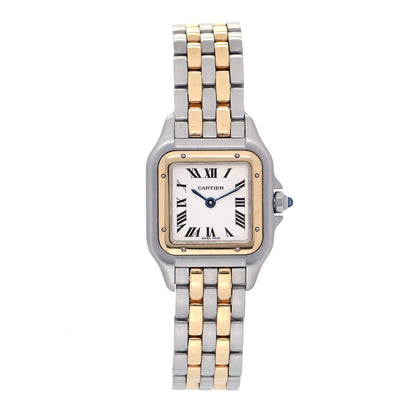 Cartier Stainless Steel 18K Yellow Gold 22mm Panthere Quartz Watch 1 of 4