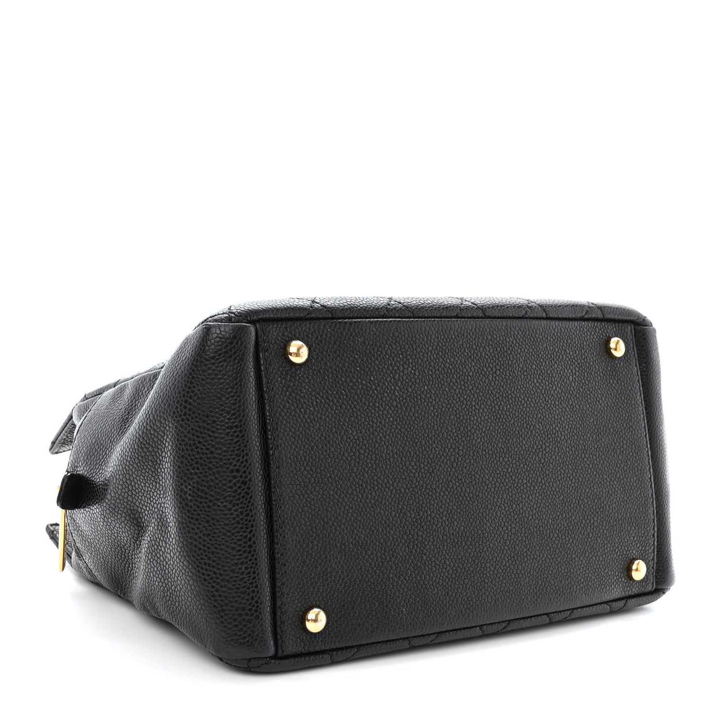 Caviar Quilted Petit Timeless Tote PTT Black