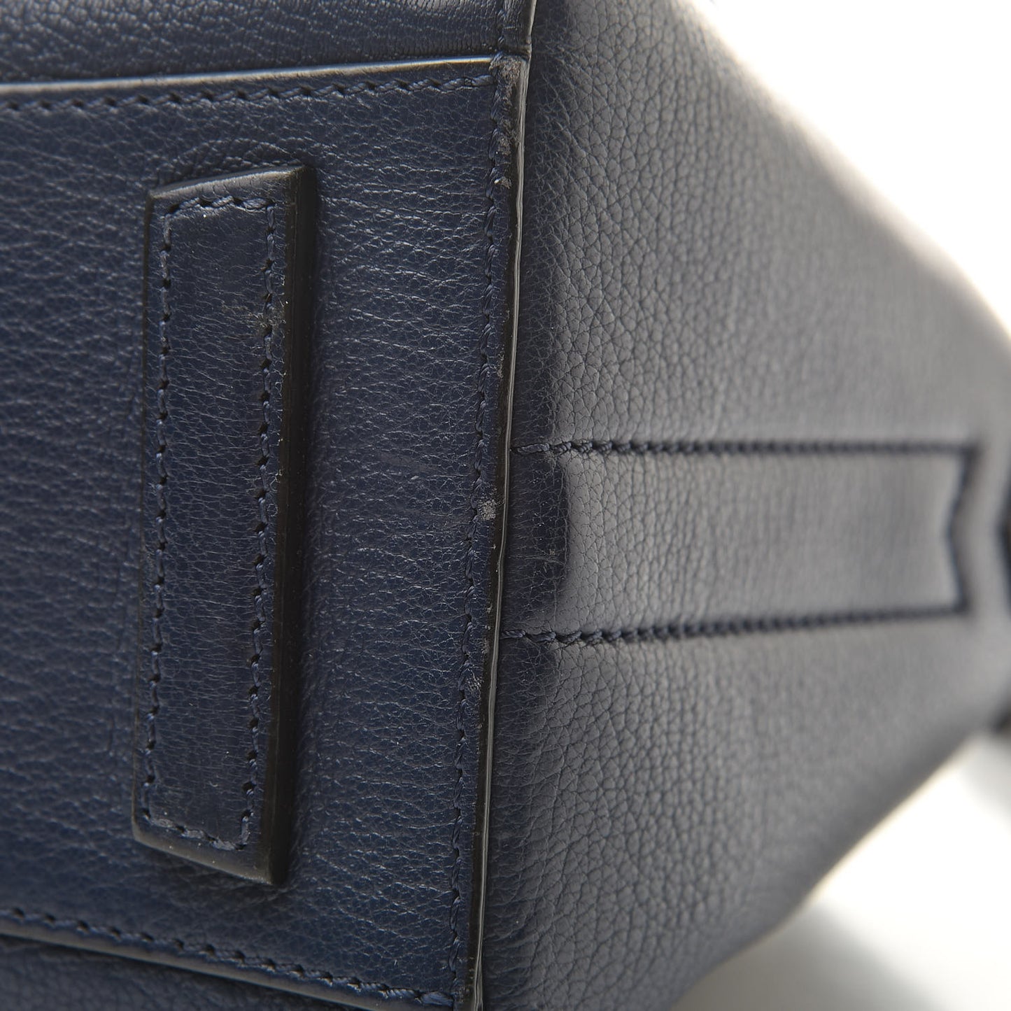 Sugar Goatskin Mini Antigona Deep Blue