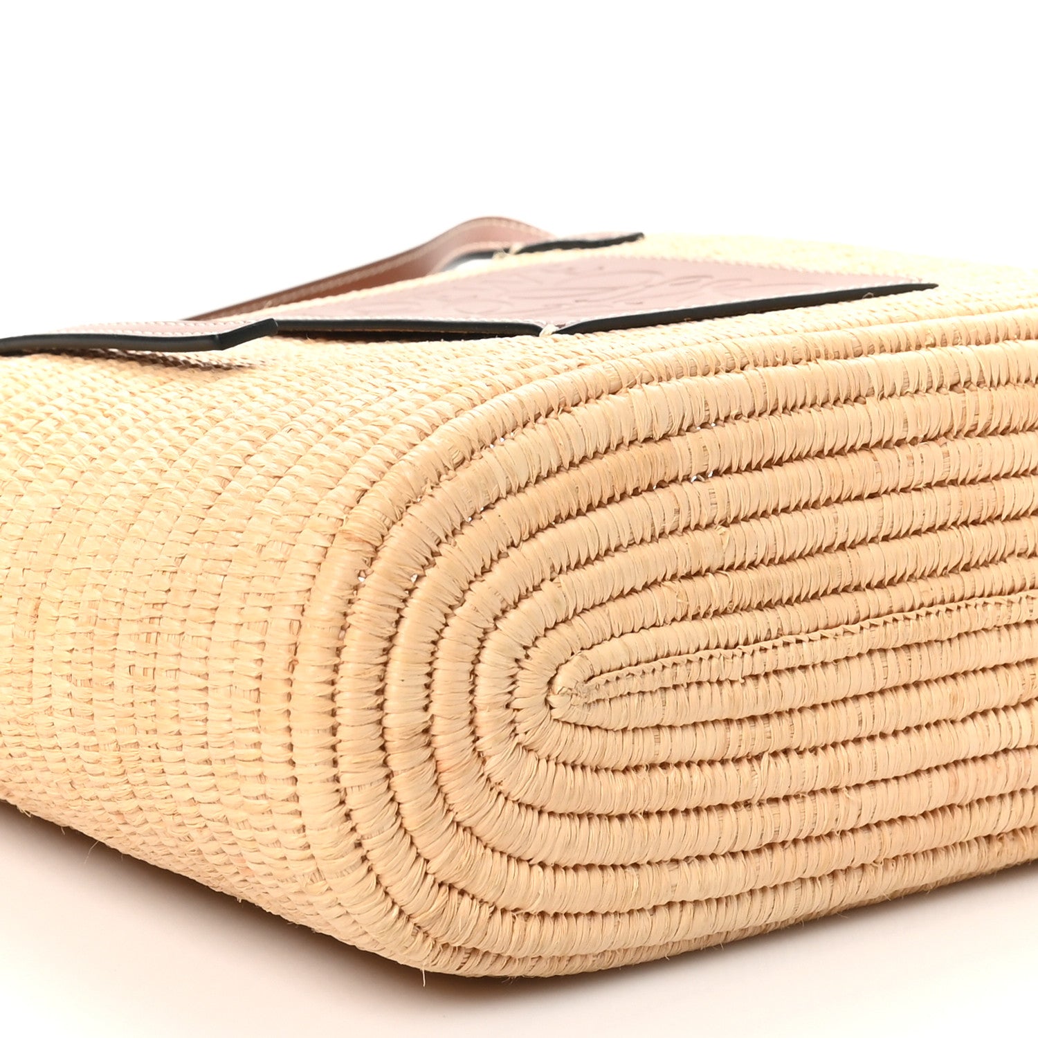 Loewe Raffia Small Square Basket Tote Bag Natural Tan 8 of 9