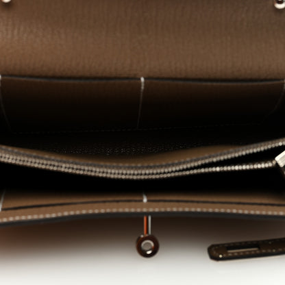 Hermes Chevre Mysore Kelly To Go Wallet Etoupe 5 of 9