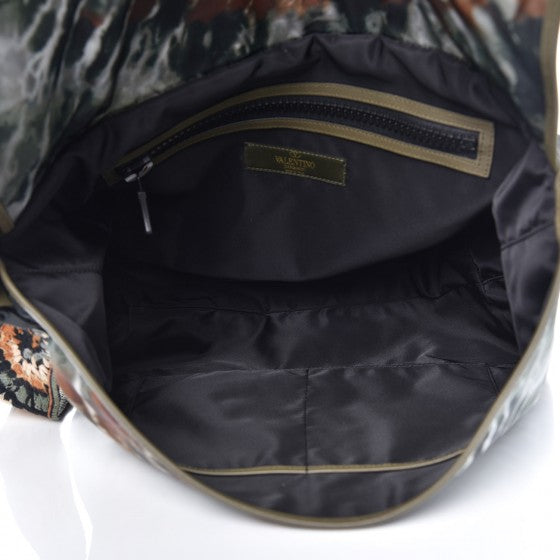 Valentino Garavani Nylon Tie Dye Messenger Bag Deep Army Green 5 of 8