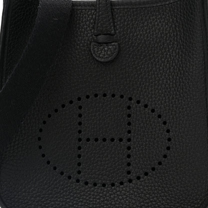 Hermes Taurillon Clemence Evelyne TPM Black 8 of 11