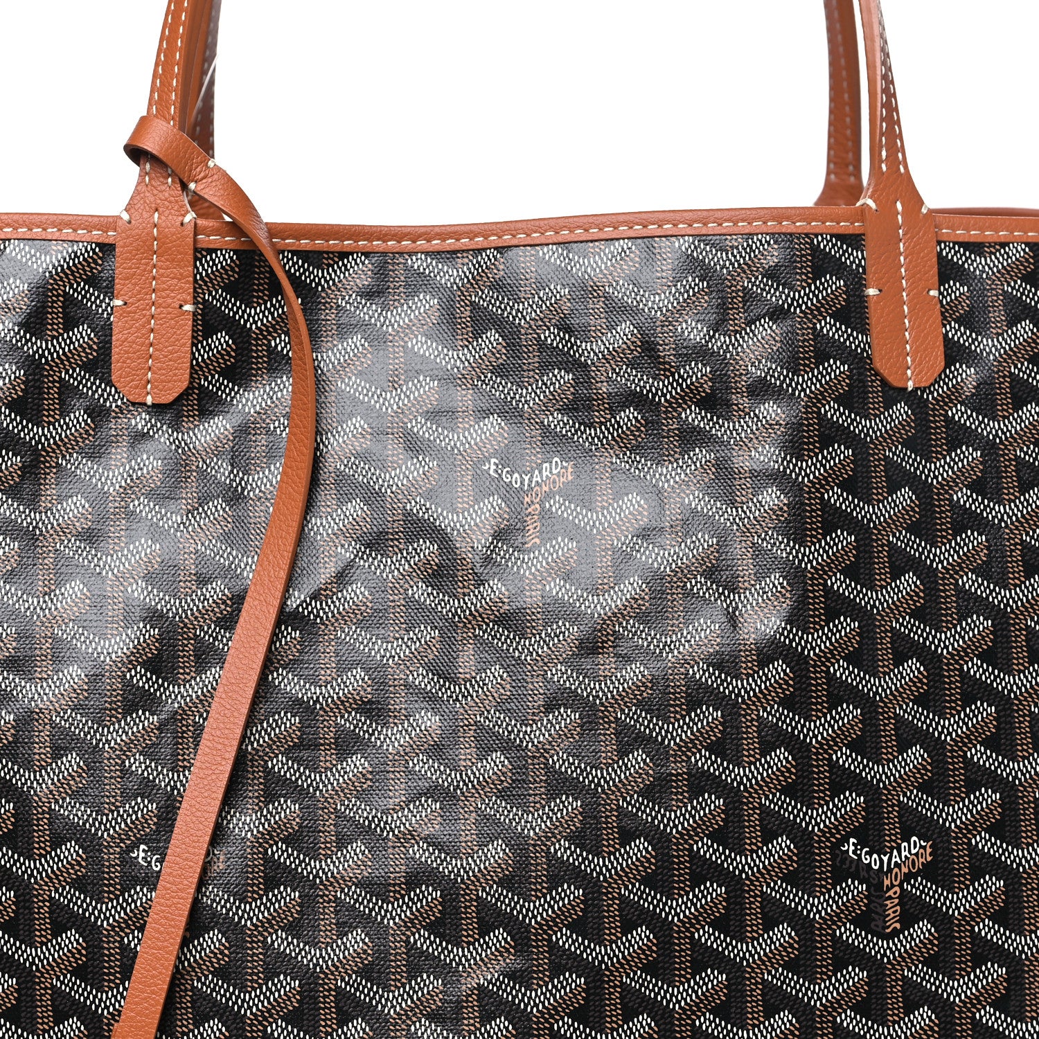 Goyard Goyardine Saint Louis GM Black Gold 9 of 11