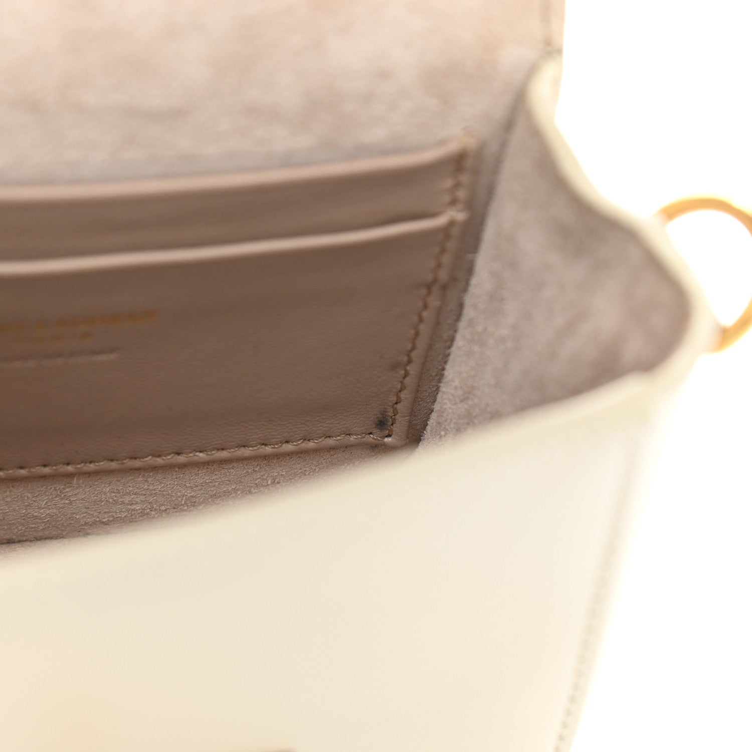 Saint Laurent Smooth Calfskin Mini Betty Satchel Ivory 10 of 12